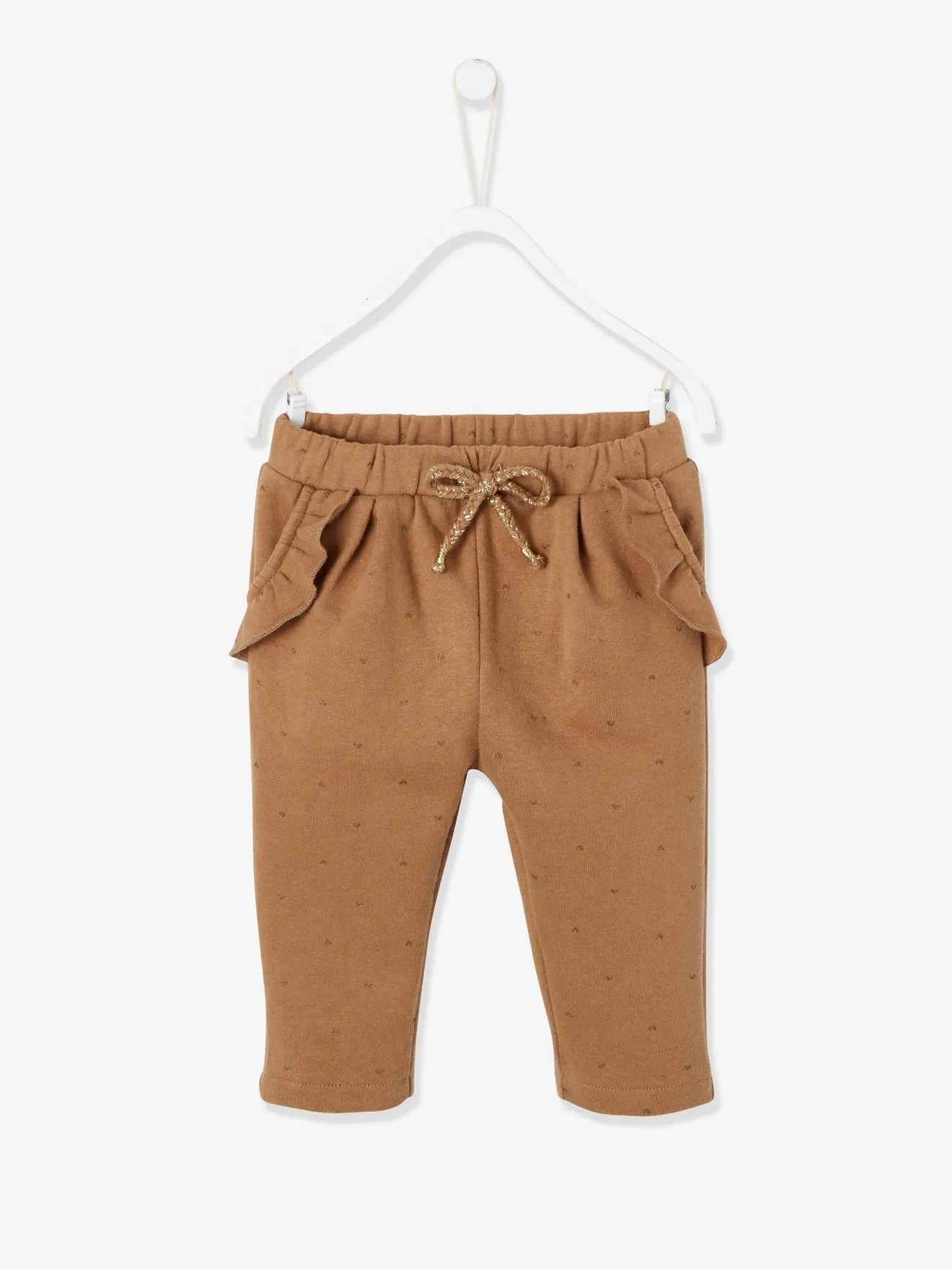 Pantalon molleton bébé fille écru - Vertbaudet