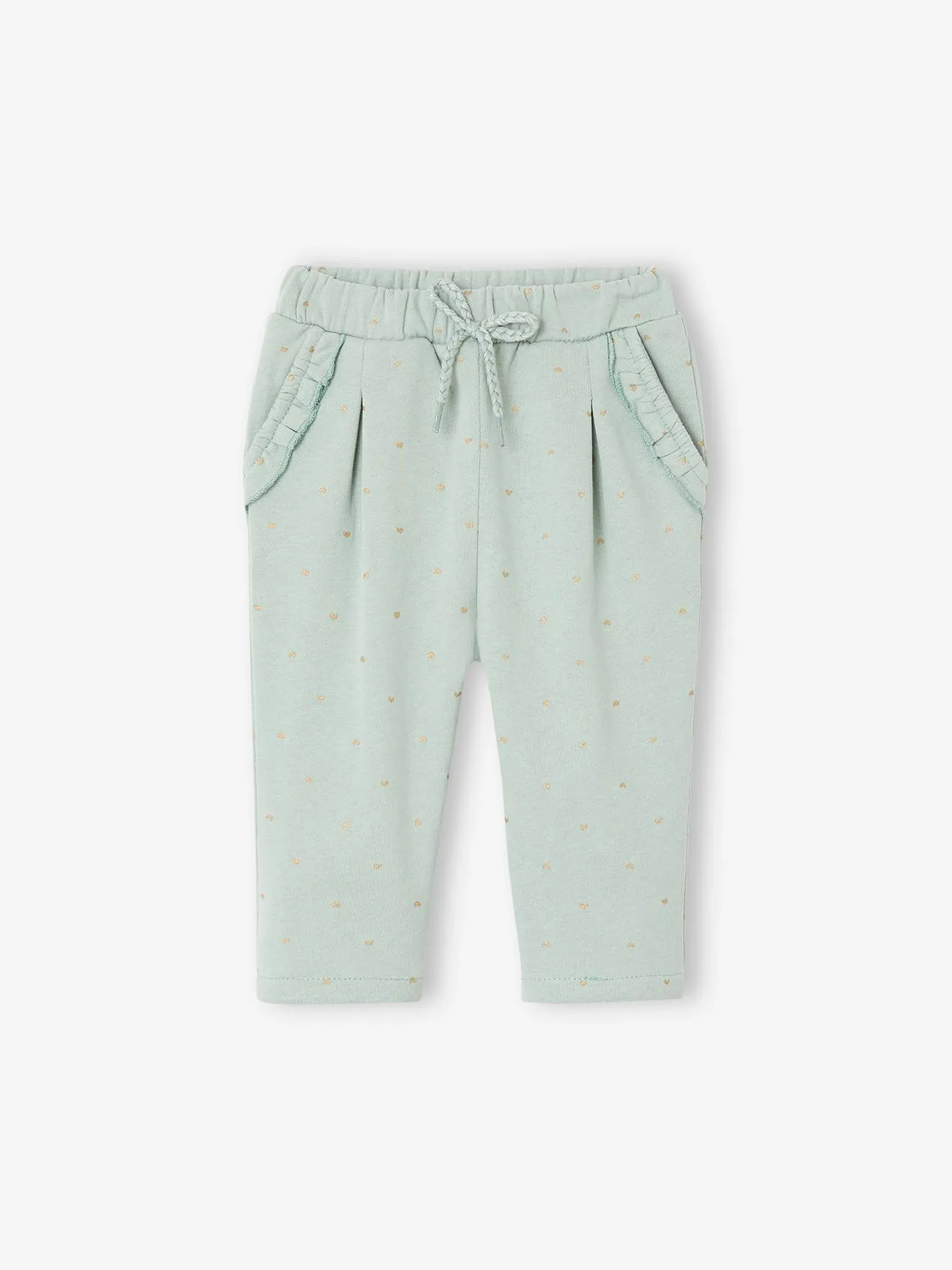 Pantalon molleton bébé fille écru - Vertbaudet