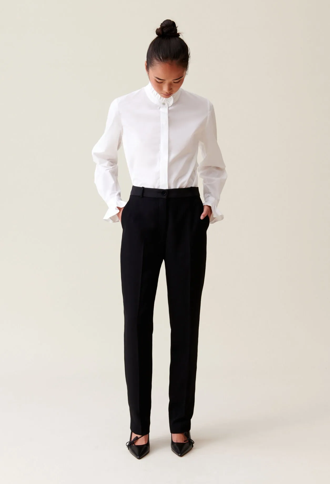 Pantalon tailleur coupe cigarette | Claudie FR