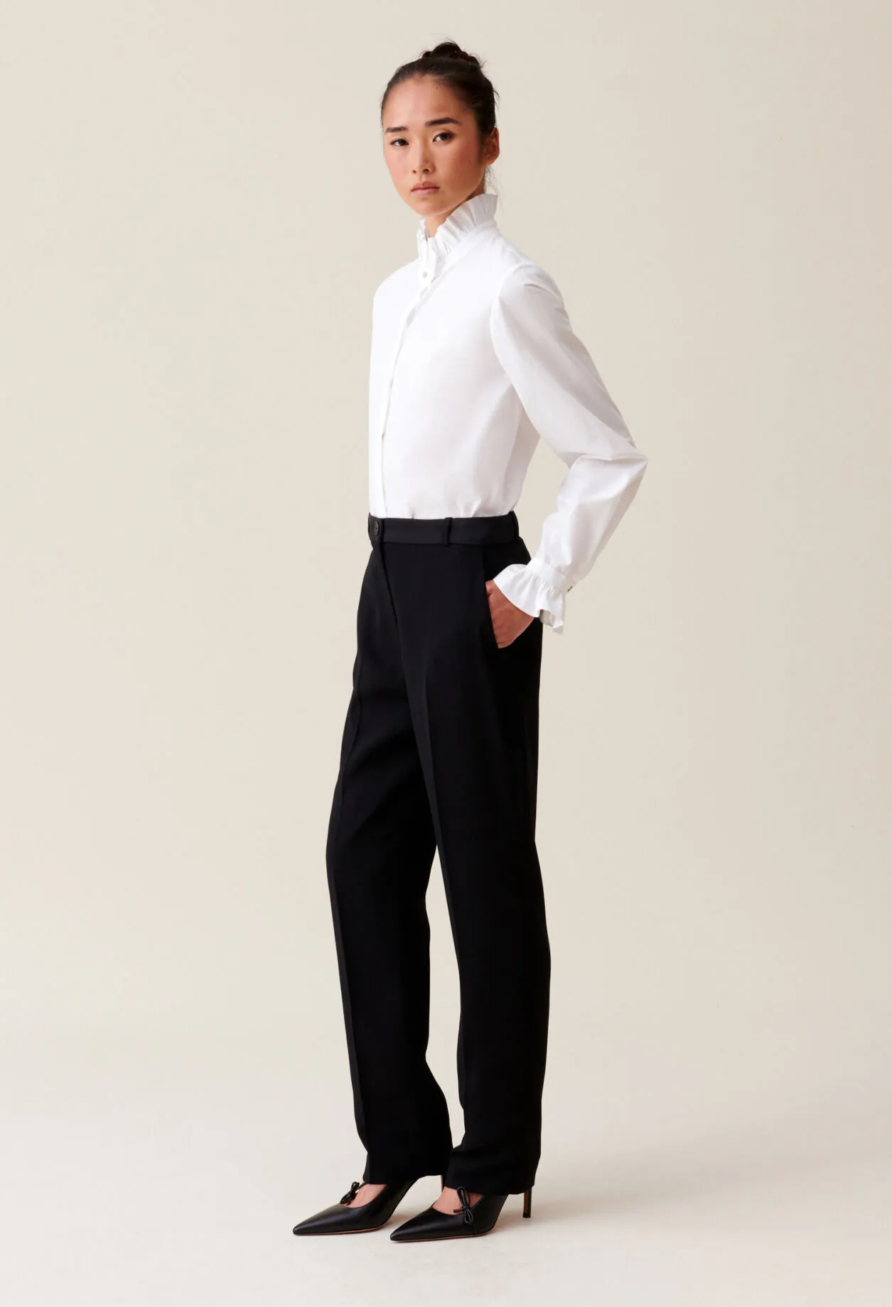 Pantalon tailleur coupe cigarette | Claudie FR