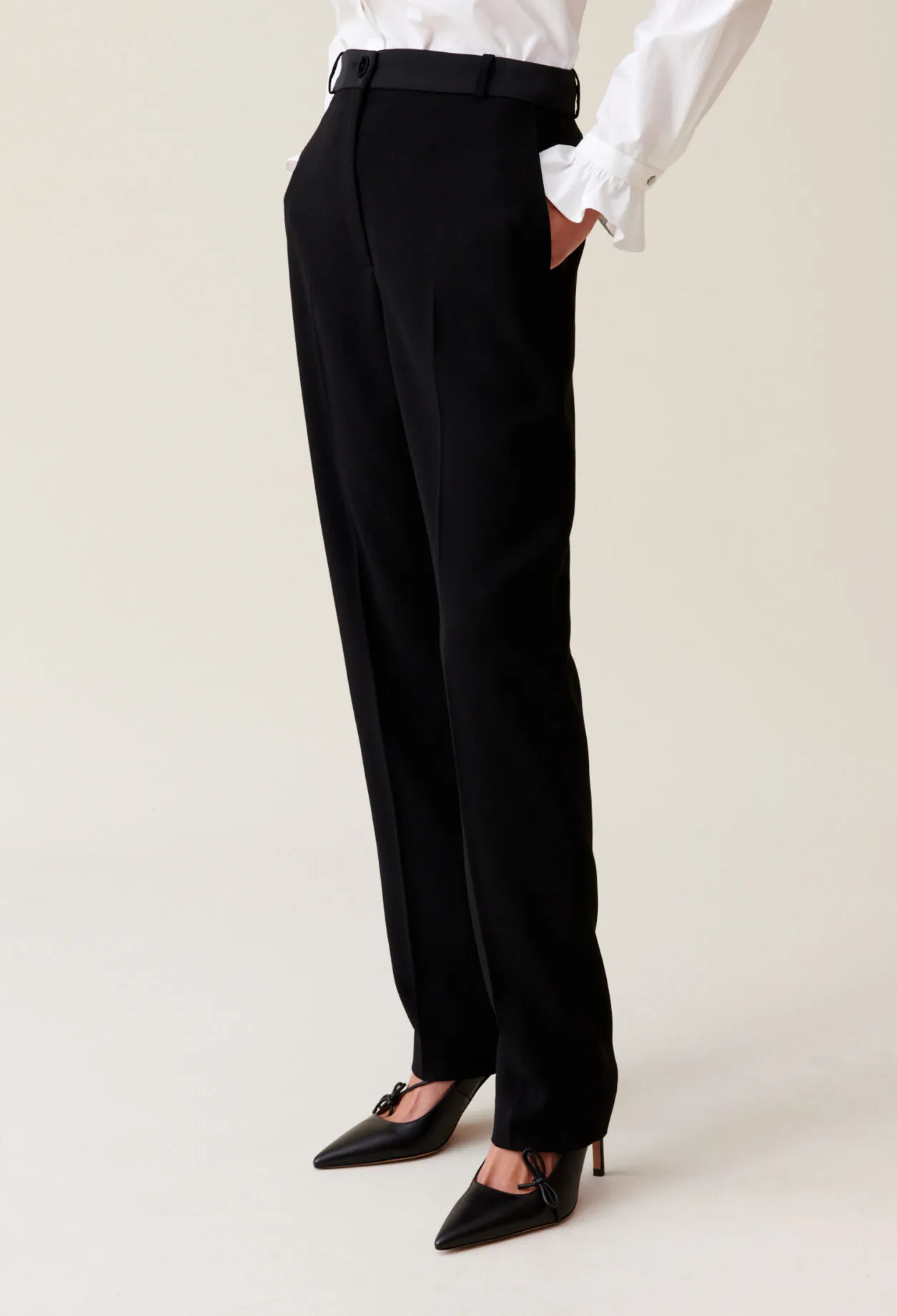 Pantalon tailleur coupe cigarette | Claudie FR