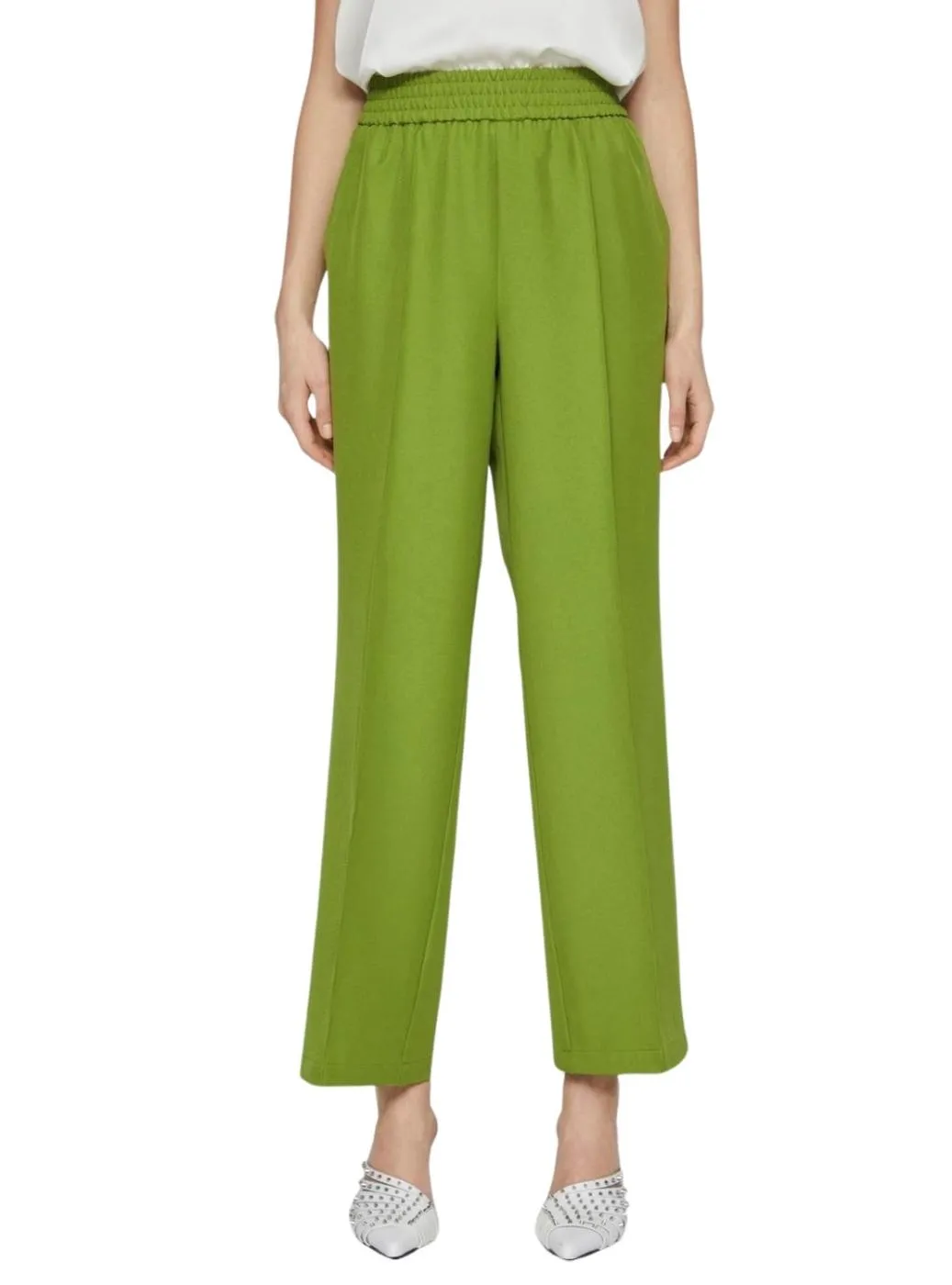 Pantalon Vila Winnie Vert pour Femme