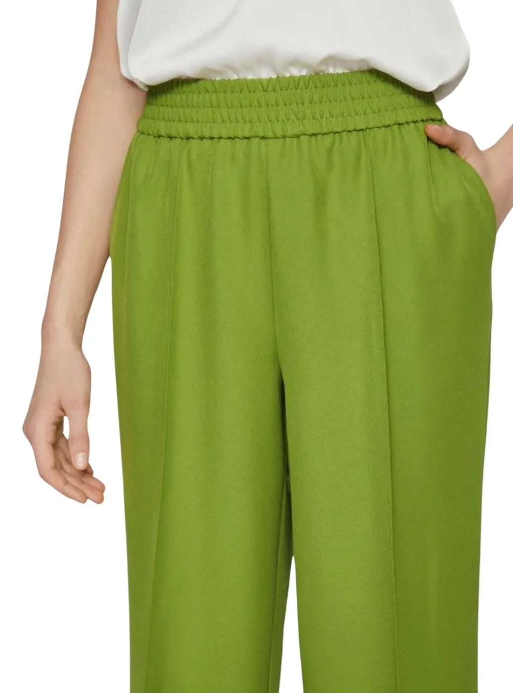 Pantalon Vila Winnie Vert pour Femme