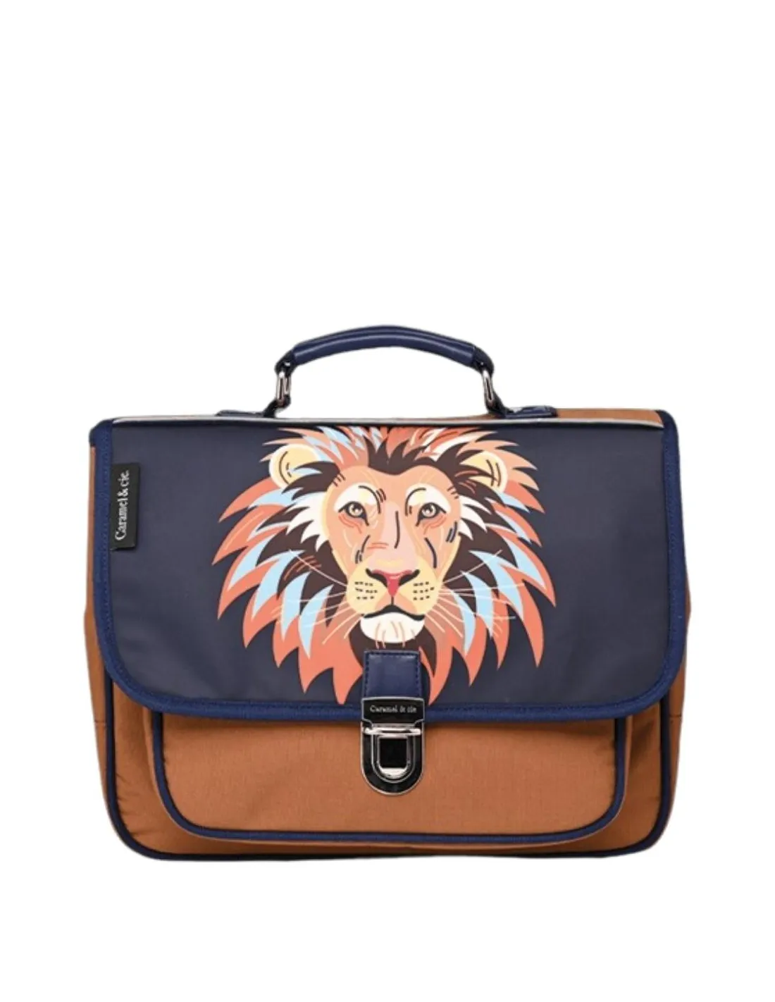 Petit cartable Simba Caramel et Cie Ref 60585 Bleu/Marron 32*26*8 cm