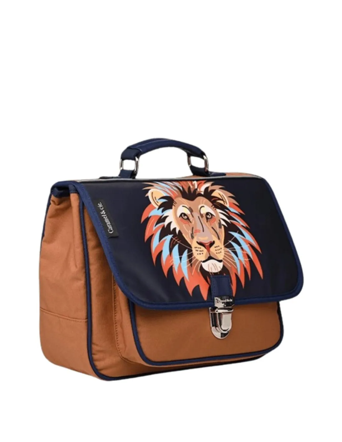 Petit cartable Simba Caramel et Cie Ref 60585 Bleu/Marron 32*26*8 cm