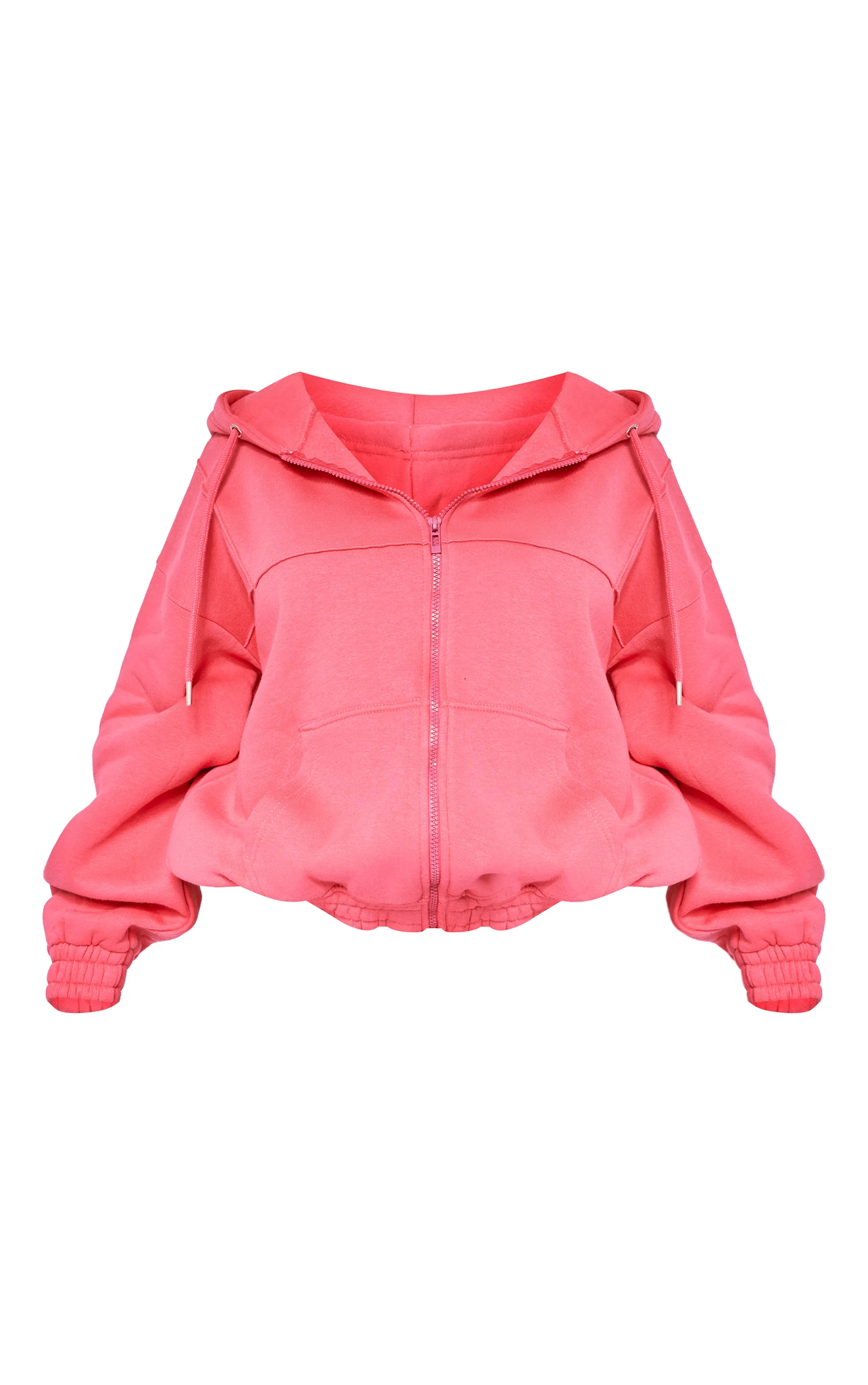 PLT Sport Hoodie framboise chiné zippé