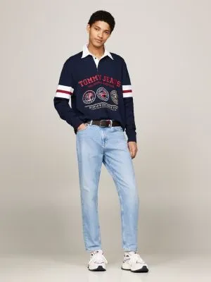 Polo de rugby coupe casual Varsity | Bleu | Tommy Hilfiger