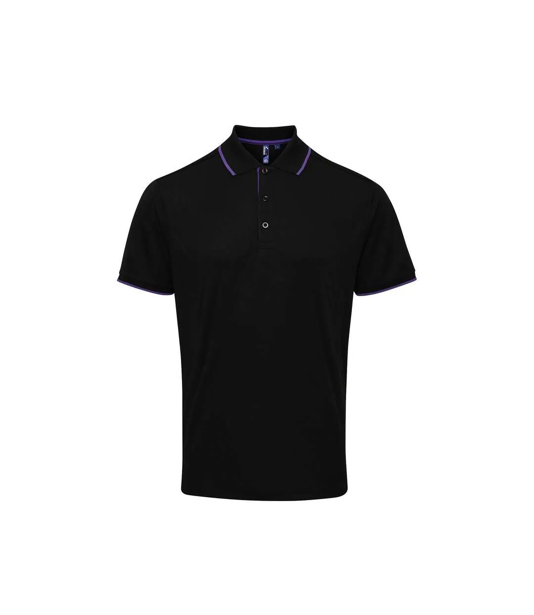 Polo hommes noir/violet Premier