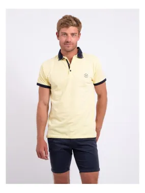 Polo manches courtes pur coton PUMADY - Jaune