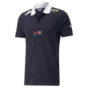 Polo RED BULL Perez Racing Fanwear Logo bleu pour homme