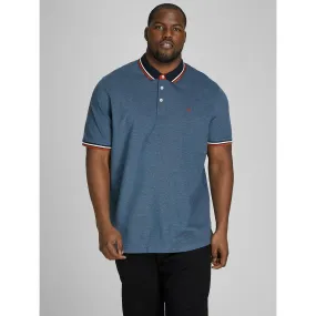 Polo Standard Fit Polo Manches courtes Bleu Marine en coton Hugo Jack & Jones - Maillot de corps Homme sur MenCorner