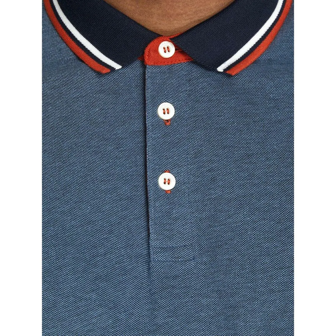 Polo Standard Fit Polo Manches courtes Bleu Marine en coton Hugo Jack & Jones - Maillot de corps Homme sur MenCorner