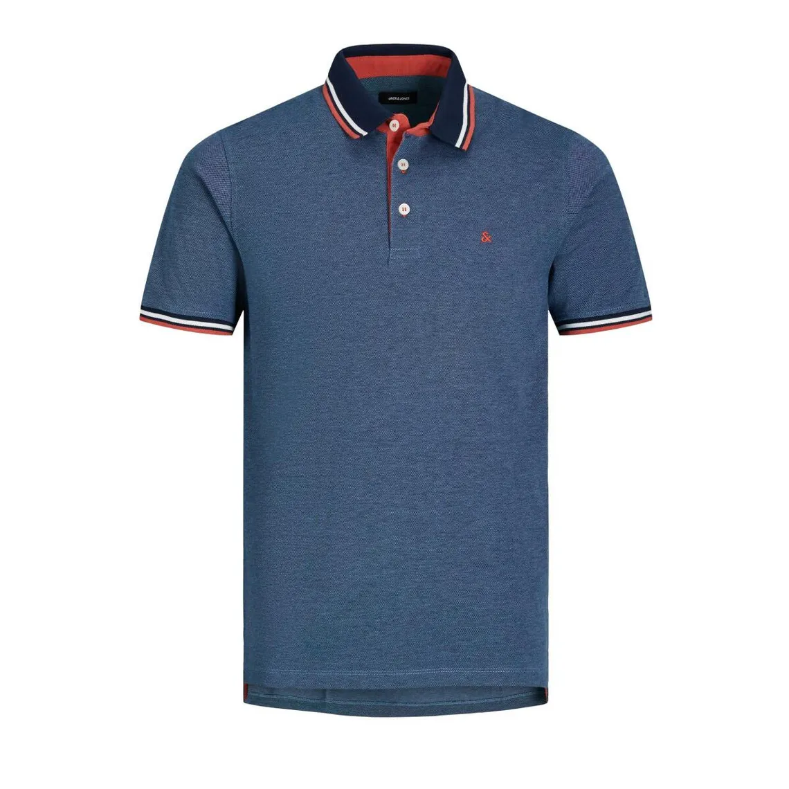 Polo Standard Fit Polo Manches courtes Bleu Marine en coton Hugo Jack & Jones - Maillot de corps Homme sur MenCorner