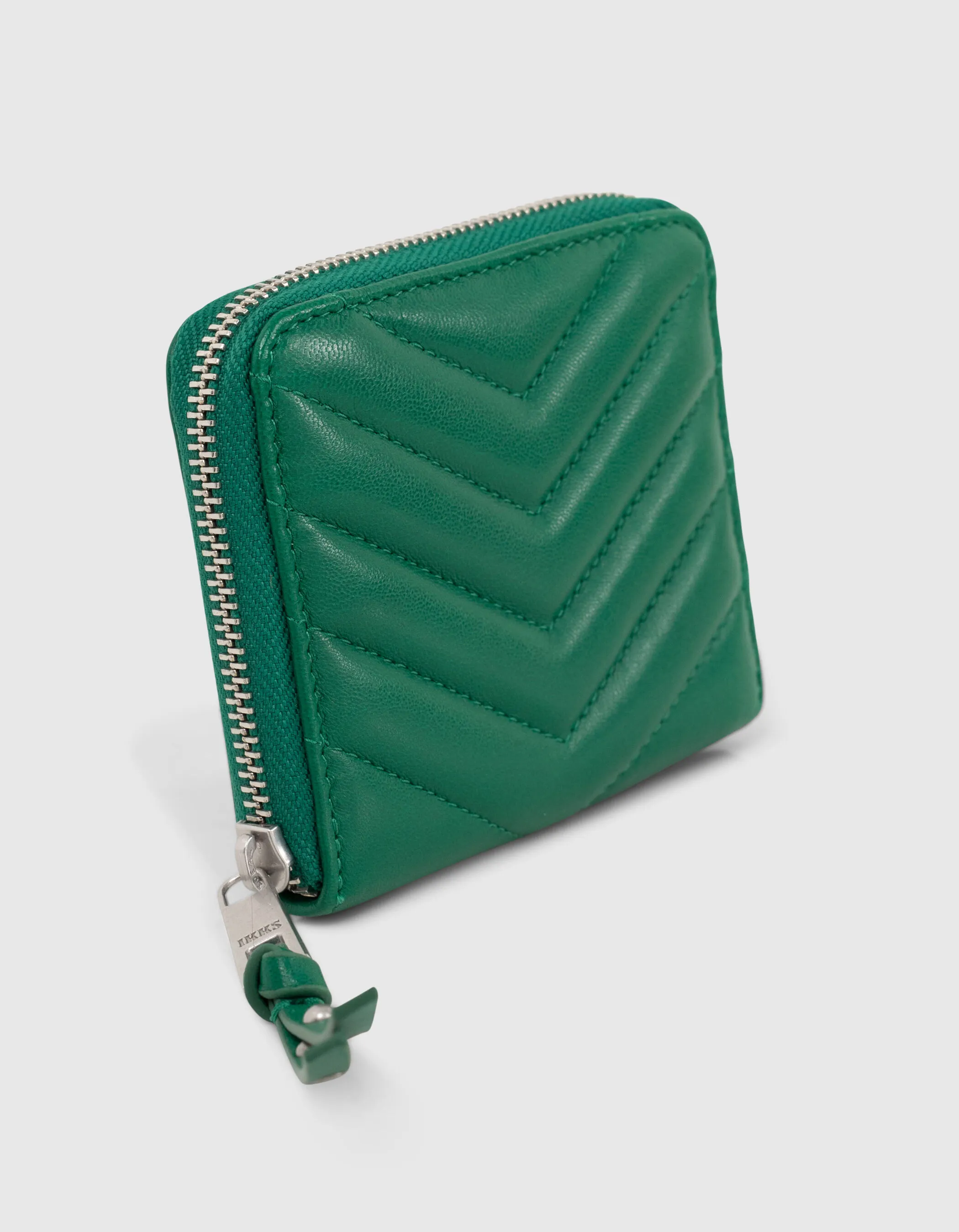 Portefeuille 1440 mini Compagnon cuir vert Femme