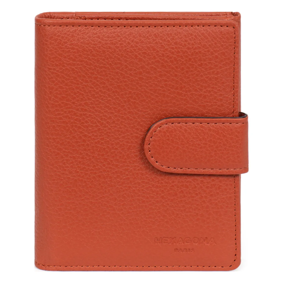 Portefeuille Cuir CONFORT Orange Maya | 3 Suisses