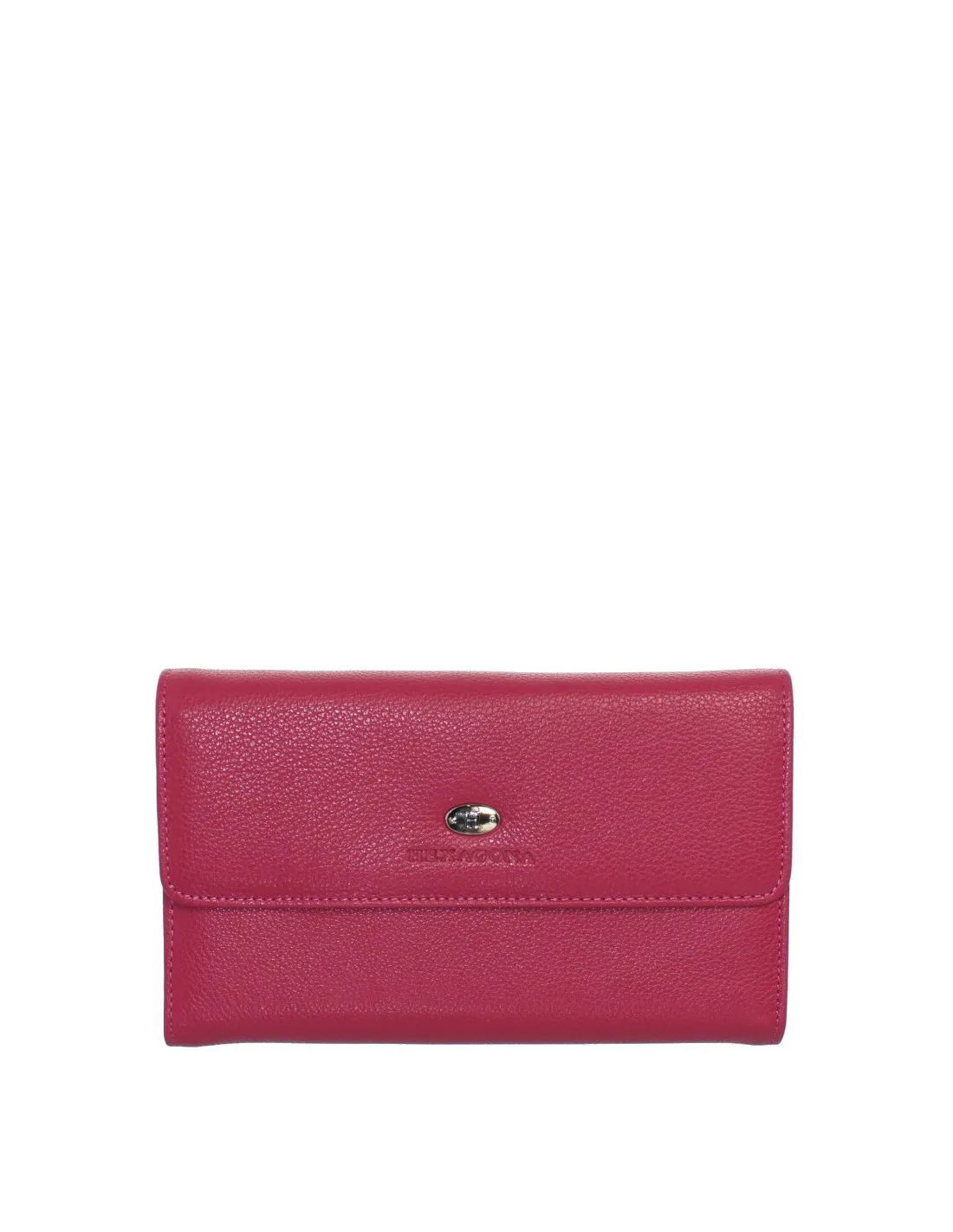 Portefeuille Hexagona cuir ref 40978 fushia 19*12*4 cm