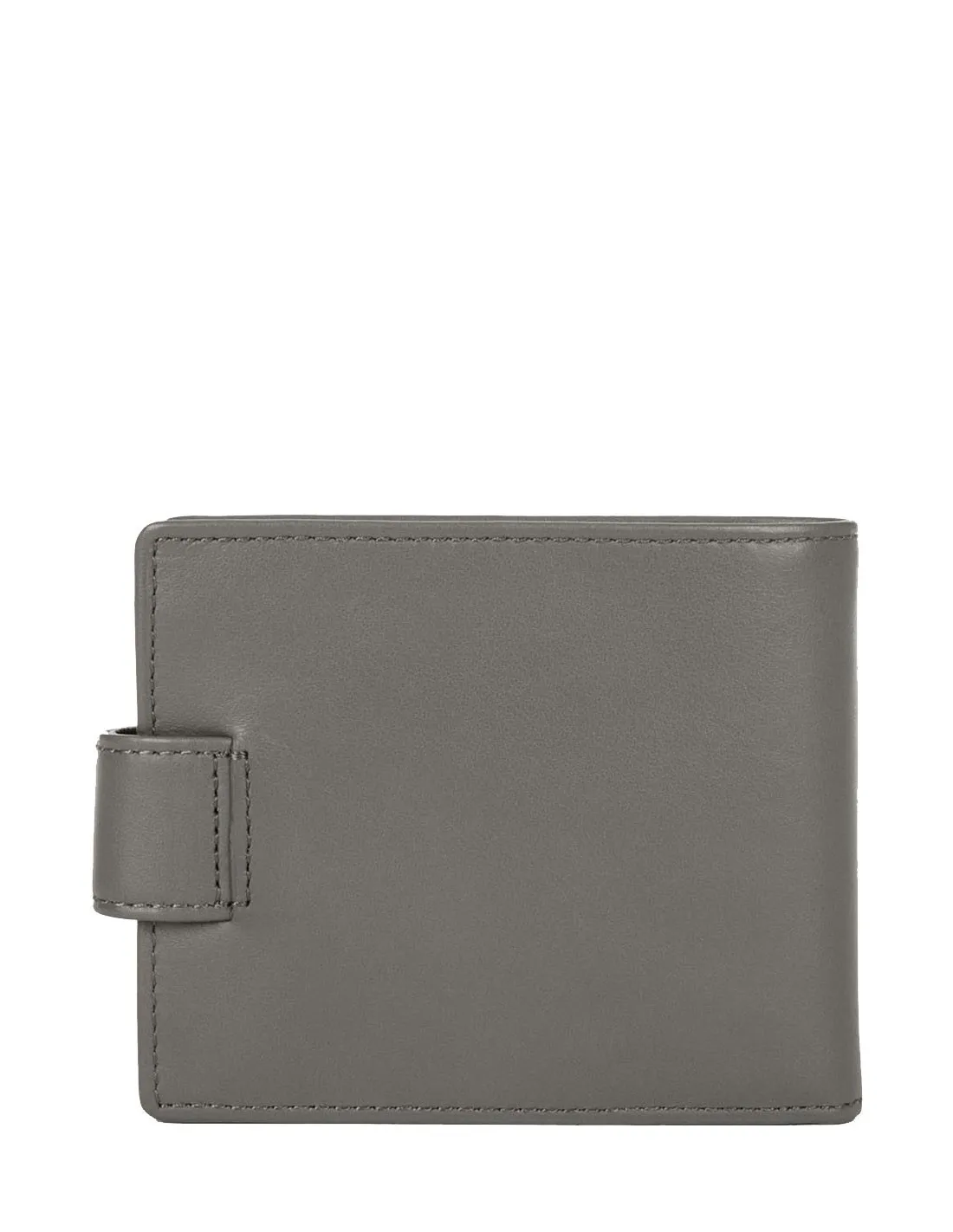 Portefeuille Lancaster en cuir ref_26060 Gris 12*10*2