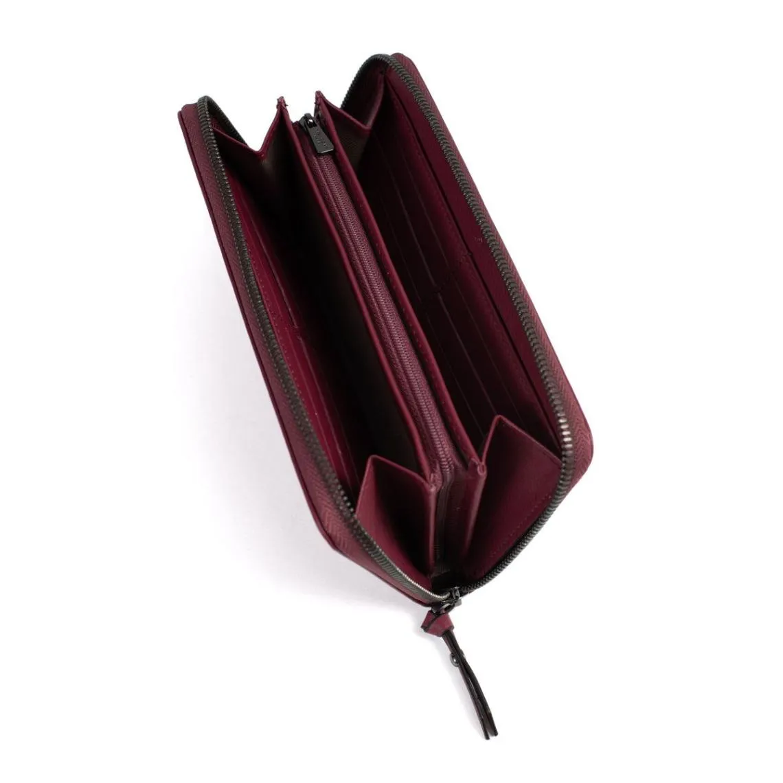 Portefeuille long Stop RFID Cuir SAUVAGEH Bordeaux | 3 Suisses