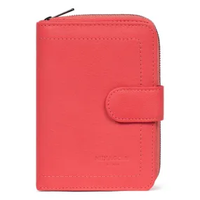 Portefeuille Stop RFID Cuir SAUVAGEH Corail Alice | 3 Suisses