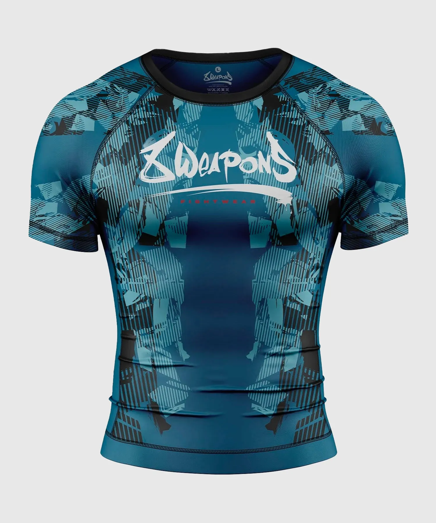 Rashguard À Manches Courtes 8 Weapons Hit 2.0 - Bleu