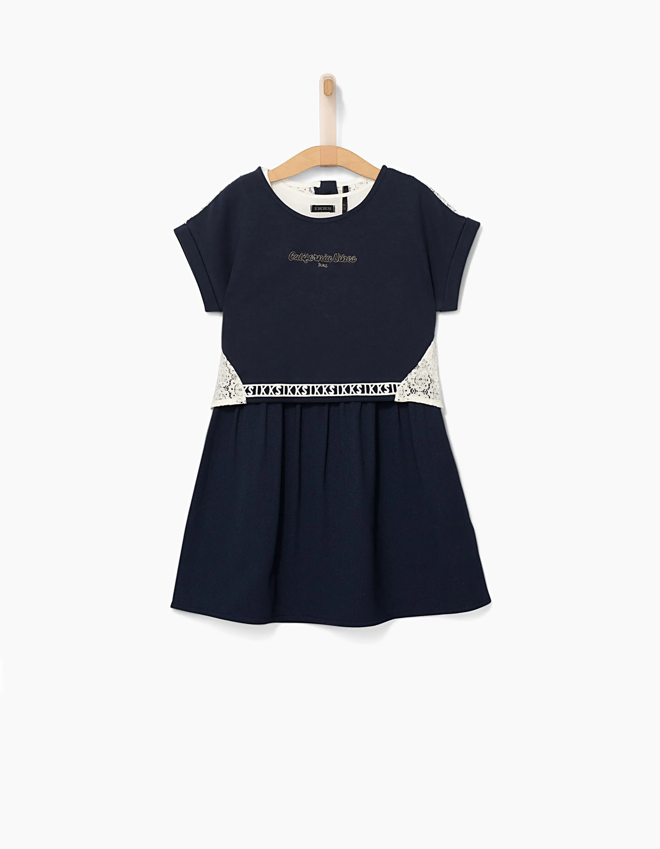 Robe 2 en 1 navy avec top cropped fille