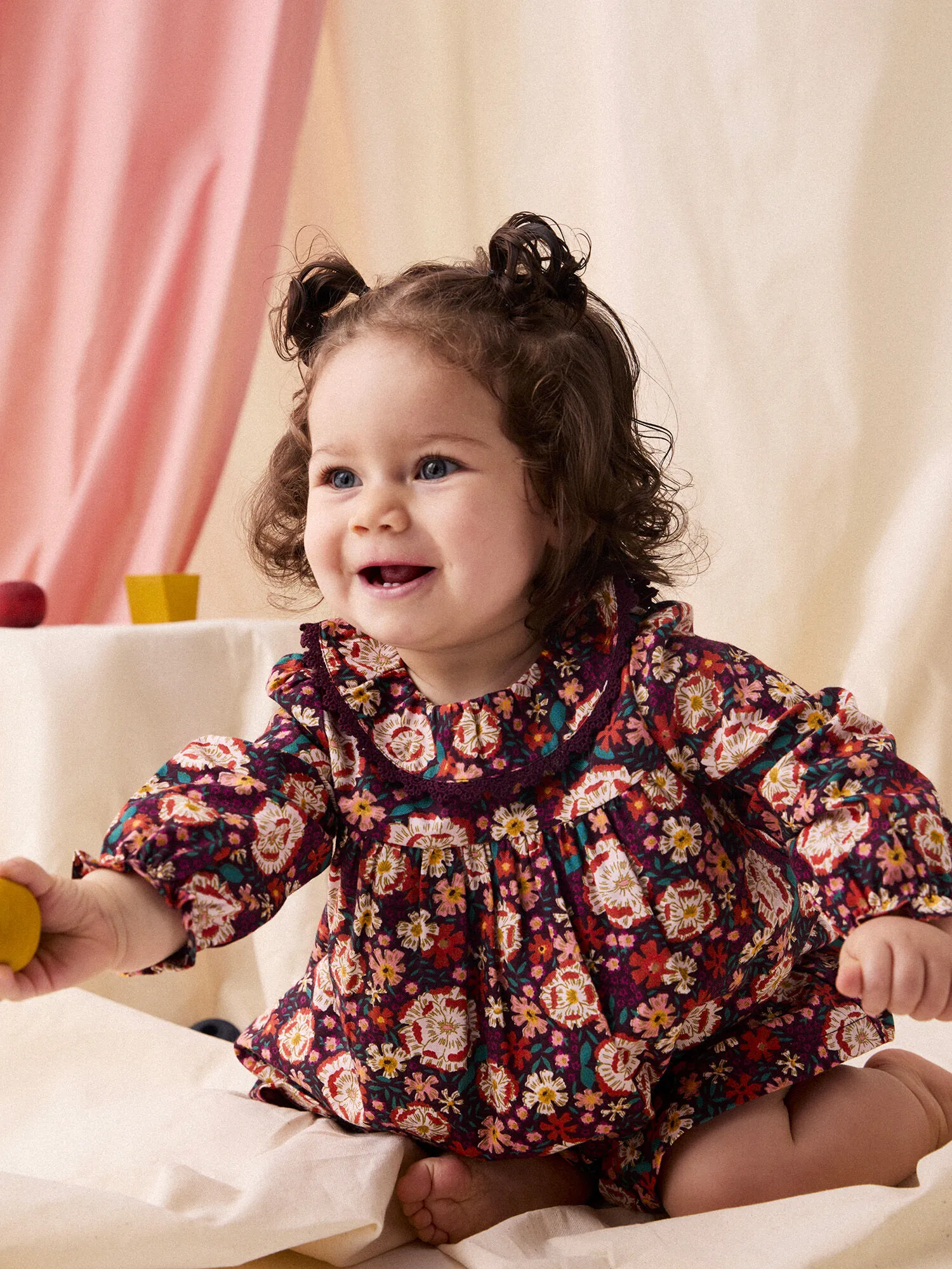 Robe à motif fleuri pour bébé fille