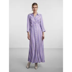 Robe chemise violet en viscose Sam | 3 Suisses