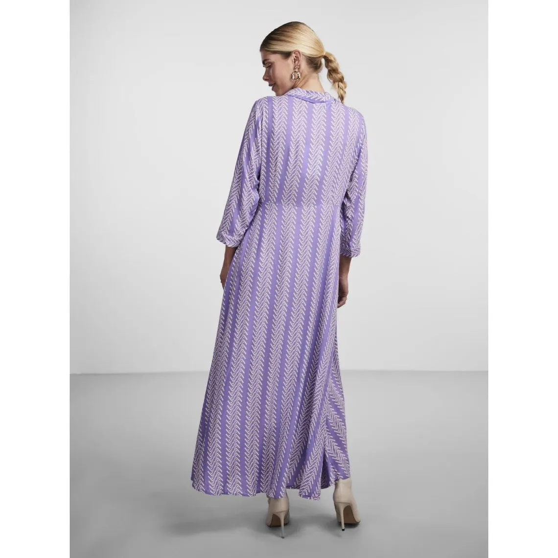 Robe chemise violet en viscose Sam | 3 Suisses