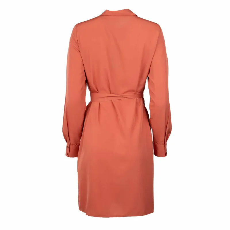 Robe manches longues ceinture à la taille Femme VERO MODA à prix 