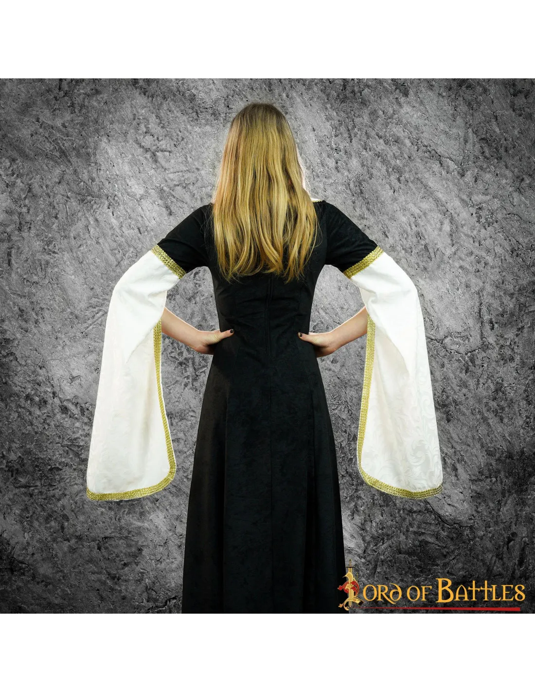 Robe Médiévale Reine en vert bouteille ⚔️ Boutique Épées