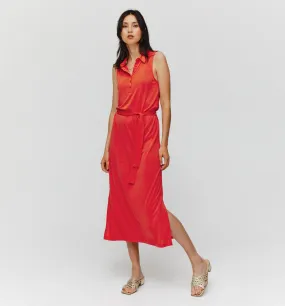 Robe sans manches Femme - Brique