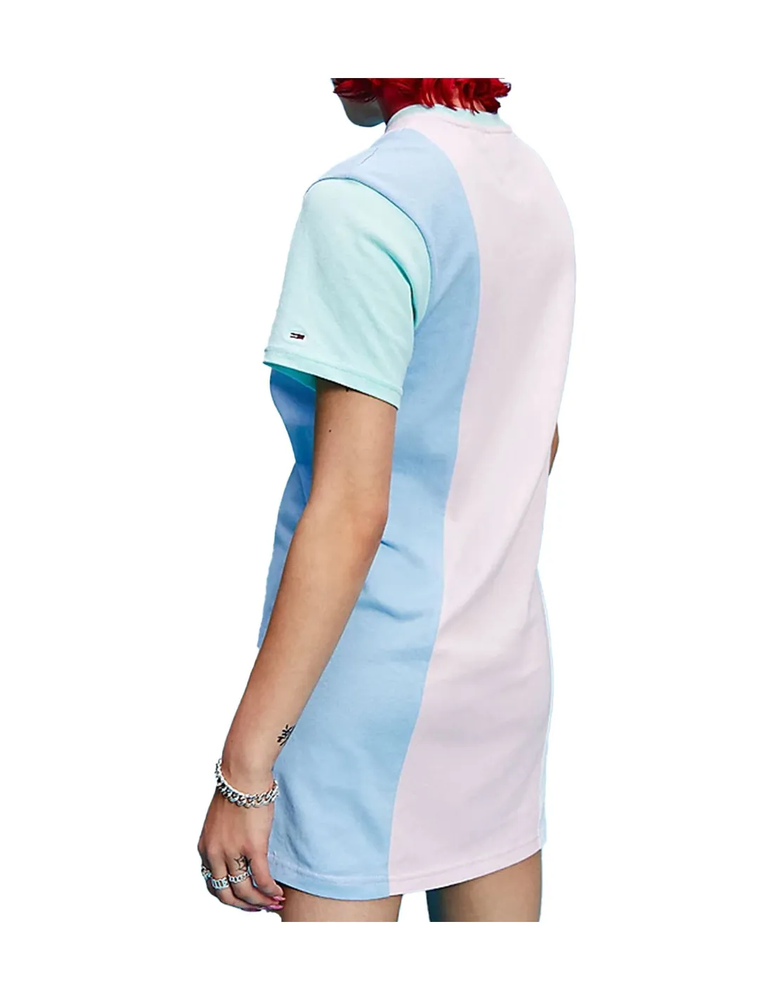 Robe t-shirt Tommy Jeans Ref 53372 TOJ pastel