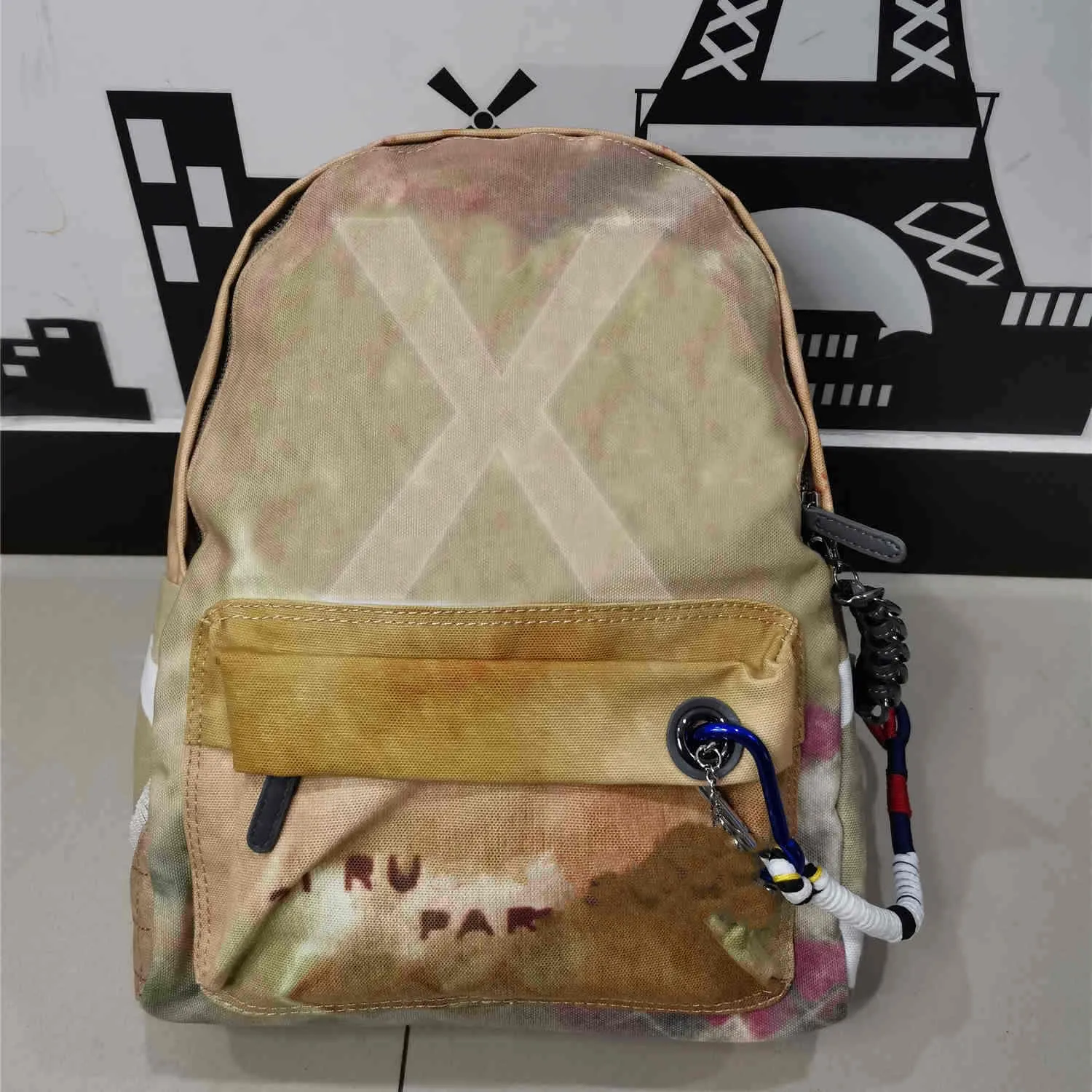 Sacs À Dos Graffiti Classiques Sports Loisirs Hommes Et Femmes Toile Camouflage Seau Sac Grande Capacité Cartable Sacs Sac À Dos