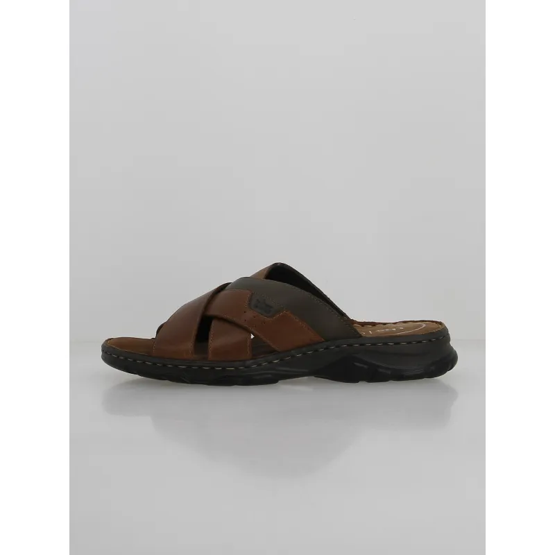 Sandales en cuir louis marron homme - Jack & Jones | wimod