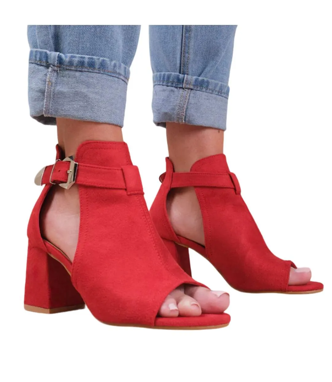 Sandales lisa femme rouge Where´s That From