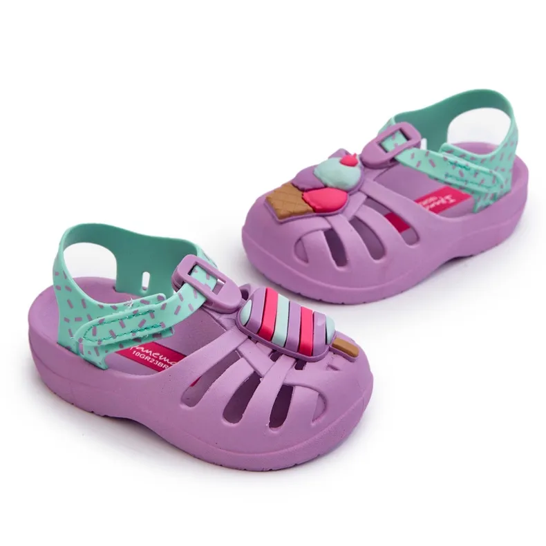 Sandales Pour Enfants Avec Velcro 83486 Ipanema Summer Xiii Baby Violet