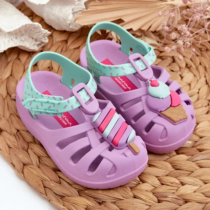 Sandales Pour Enfants Avec Velcro 83486 Ipanema Summer Xiii Baby Violet