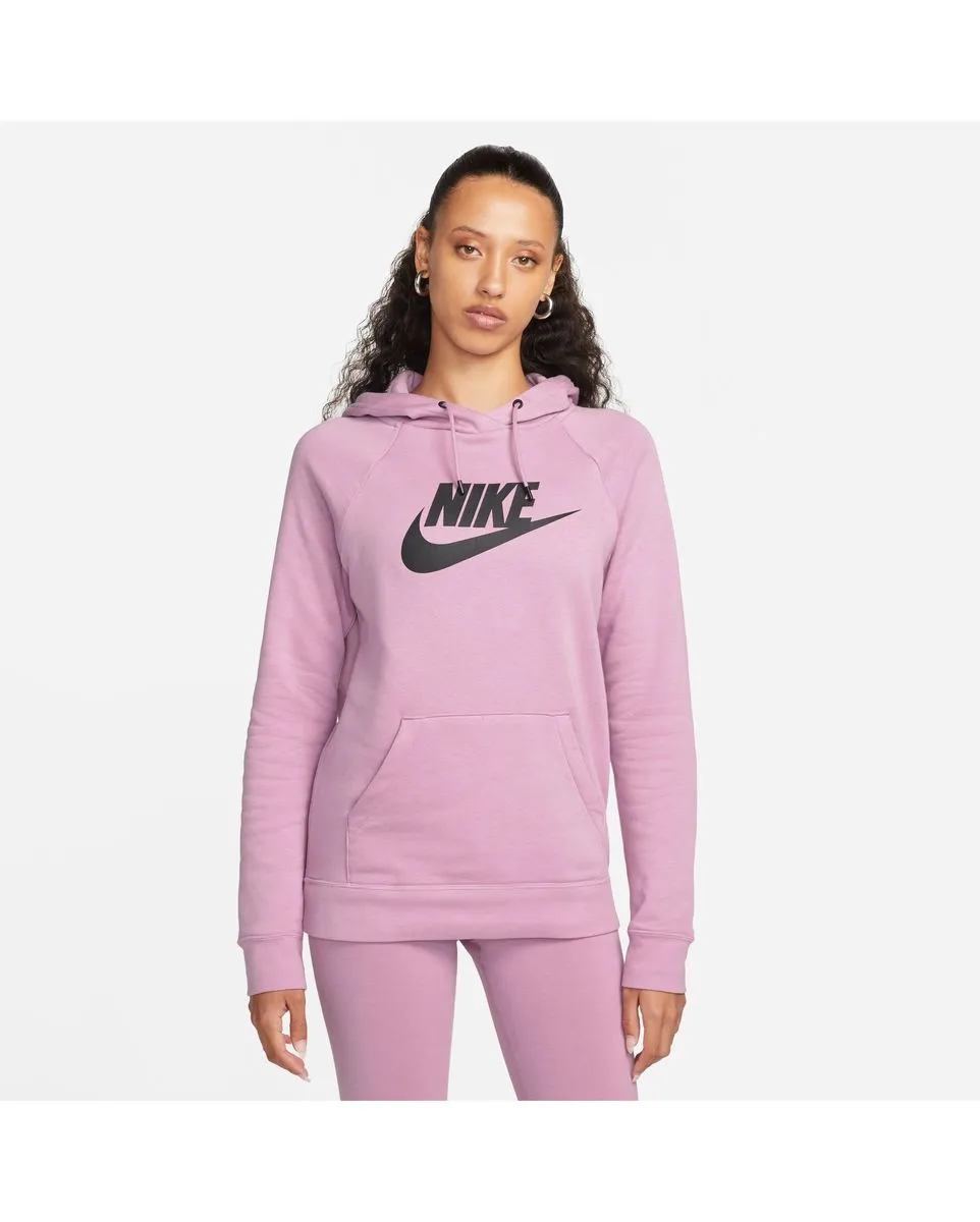 Sweat a capuche manches longues Femme W NSW ESSNTL HOODIE PO HBR Rose