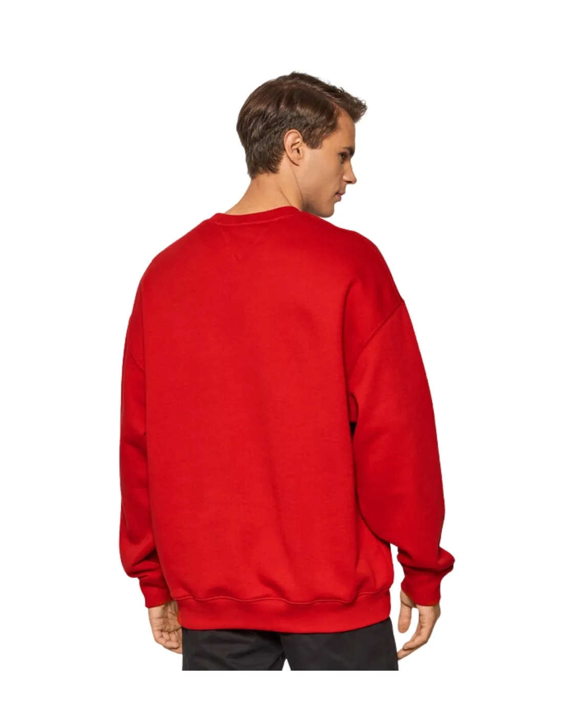 Sweat Tommy Jeans homme Ref 54050 XNL deep crimson rouge