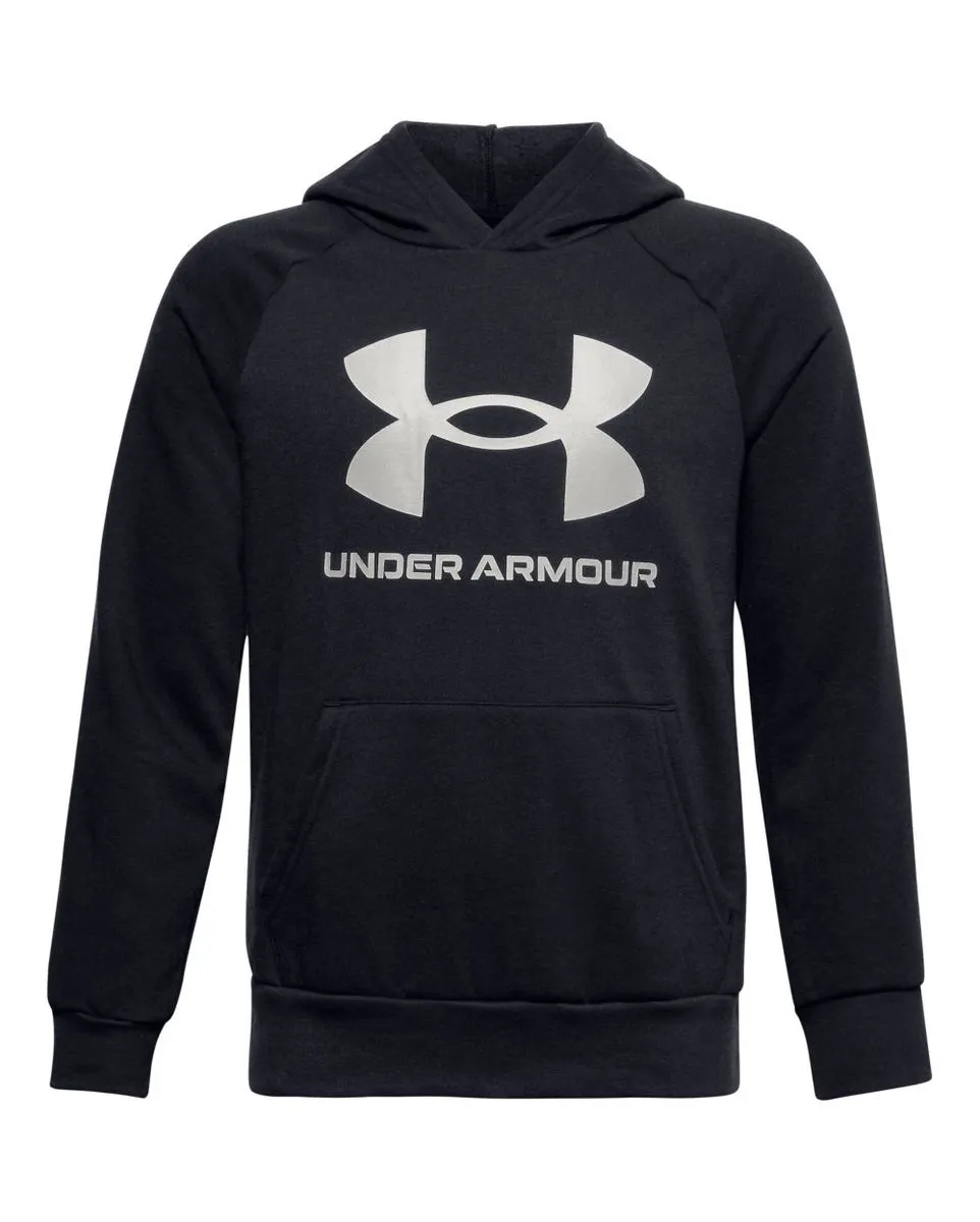 Sweat à capuche manches longues Enfant UA RIVAL FLEECE HOODIE Noir