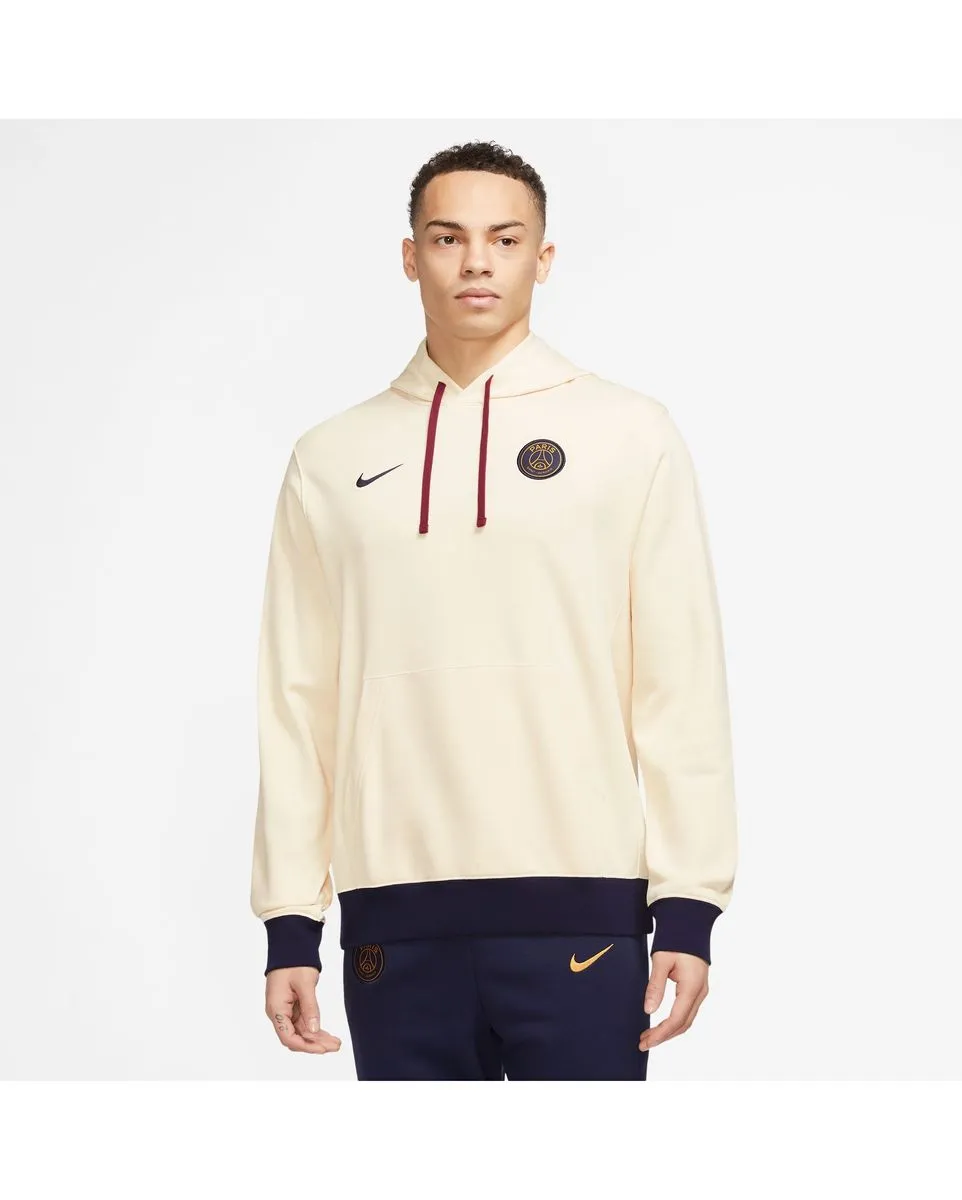 Sweat à capuche manches longues Homme PSG M NSW CLUB HOODIE PO FT Beige