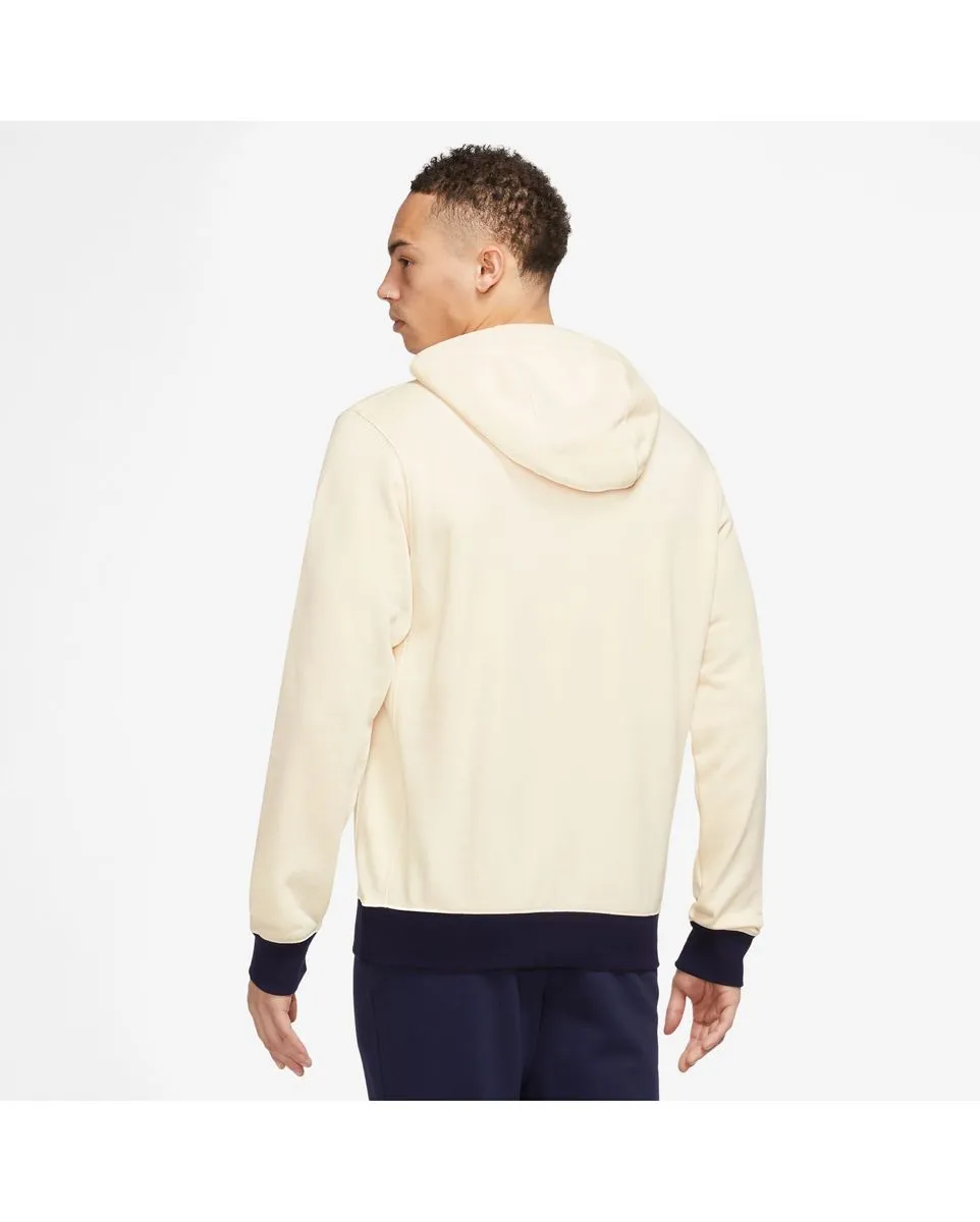 Sweat à capuche manches longues Homme PSG M NSW CLUB HOODIE PO FT Beige