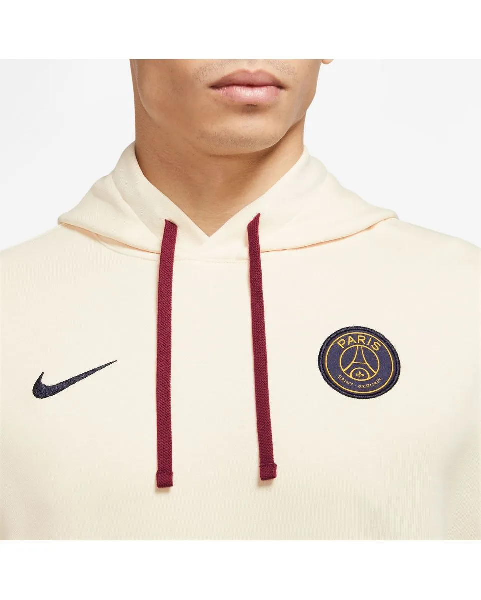 Sweat à capuche manches longues Homme PSG M NSW CLUB HOODIE PO FT Beige