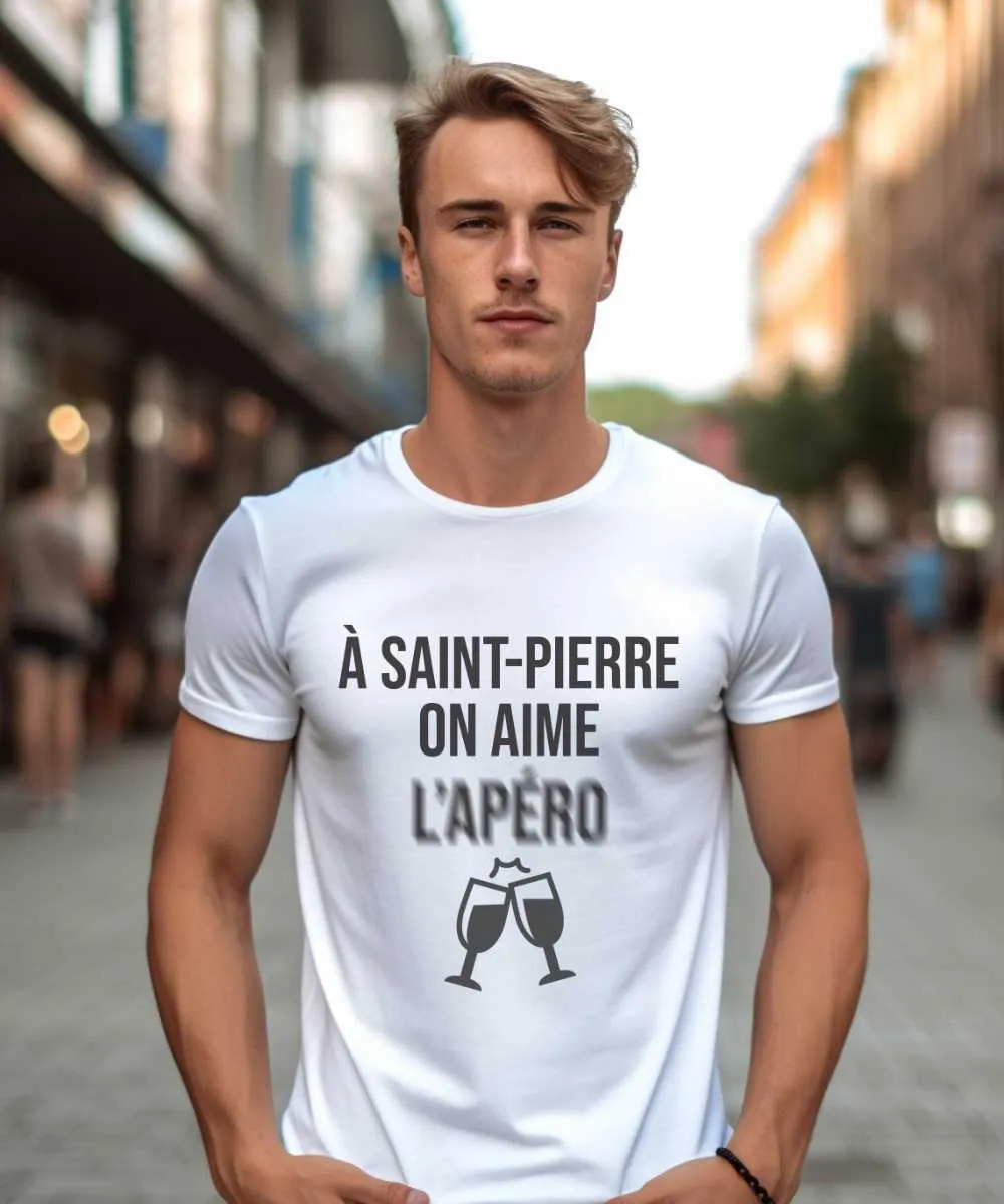 T-Shirt A Saint-Pierre on aime l'apéro