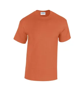 T-shirt adulte orange chiné Gildan