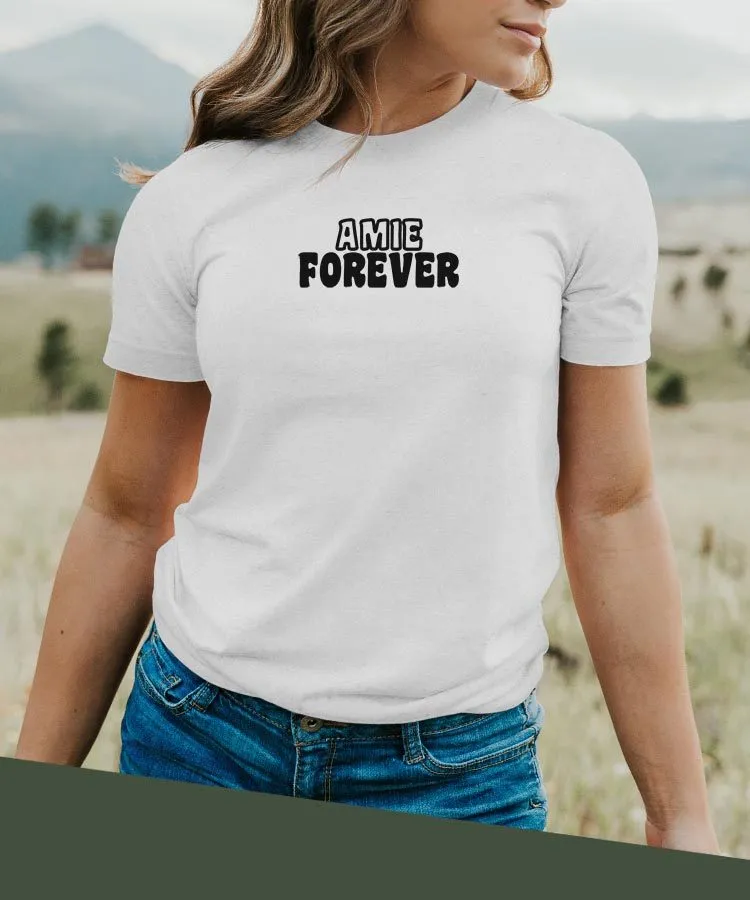 T-Shirt Amie forever face Pour femme