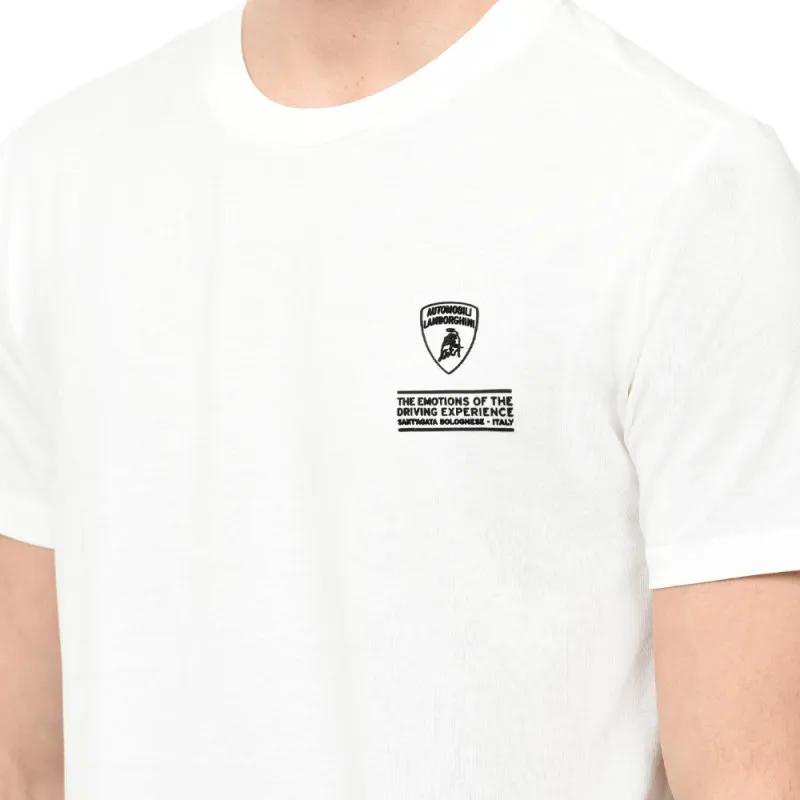 T-shirt Automobili Lamborghini 72XBH025 blanc