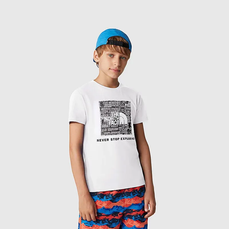 T-SHIRT ENFANTS REDBOX THE NORTH FACE BLANC