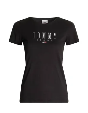 T-shirt femmes moulant Tommy Jeans ref 52748 bds Noir