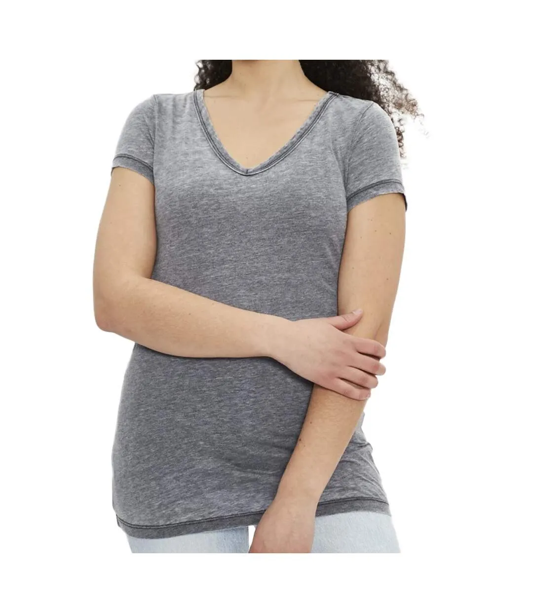 T-shirt Gris Femme Only Wrongly